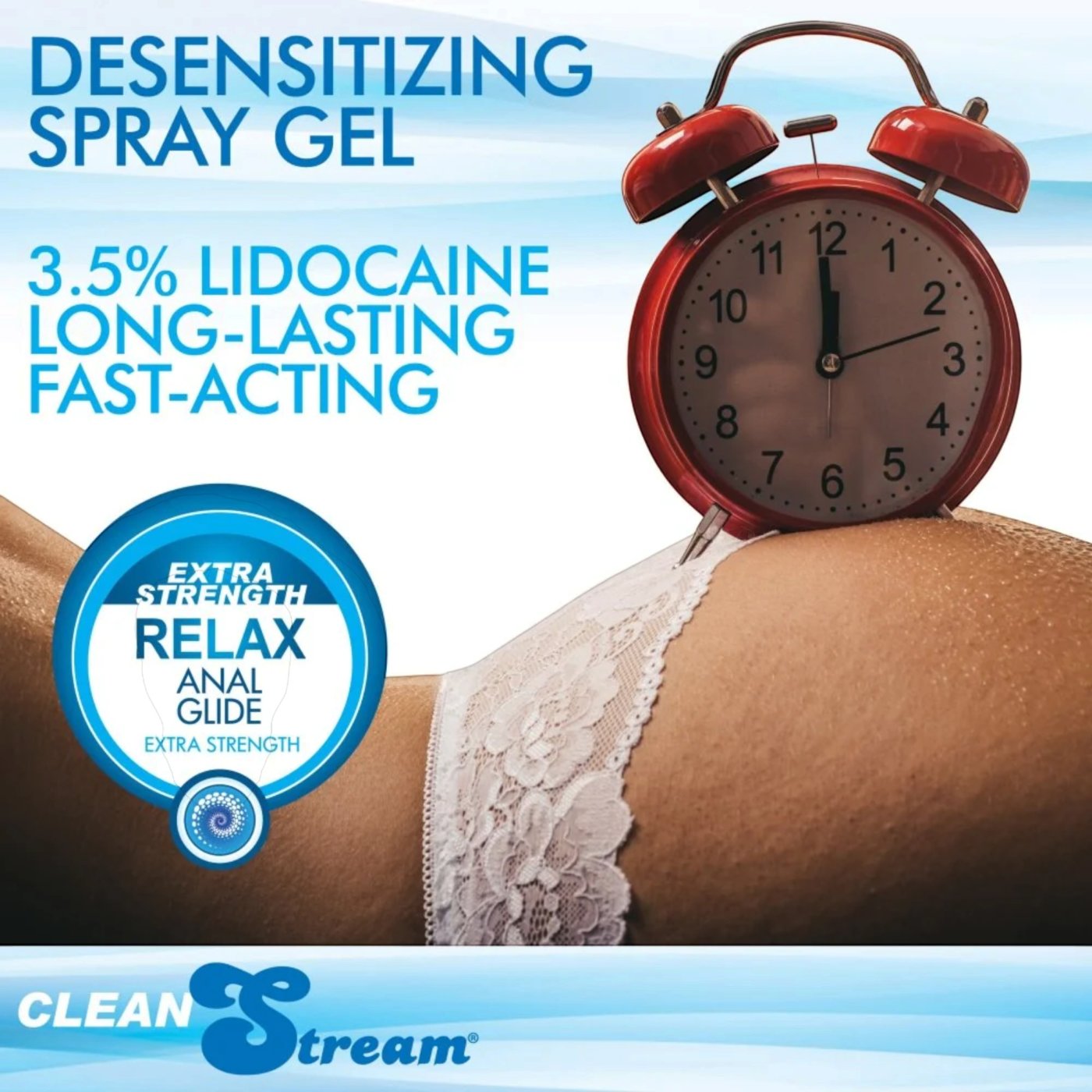 Clean Stream Relax Numbing Anal Lube with Nozzle 118ml