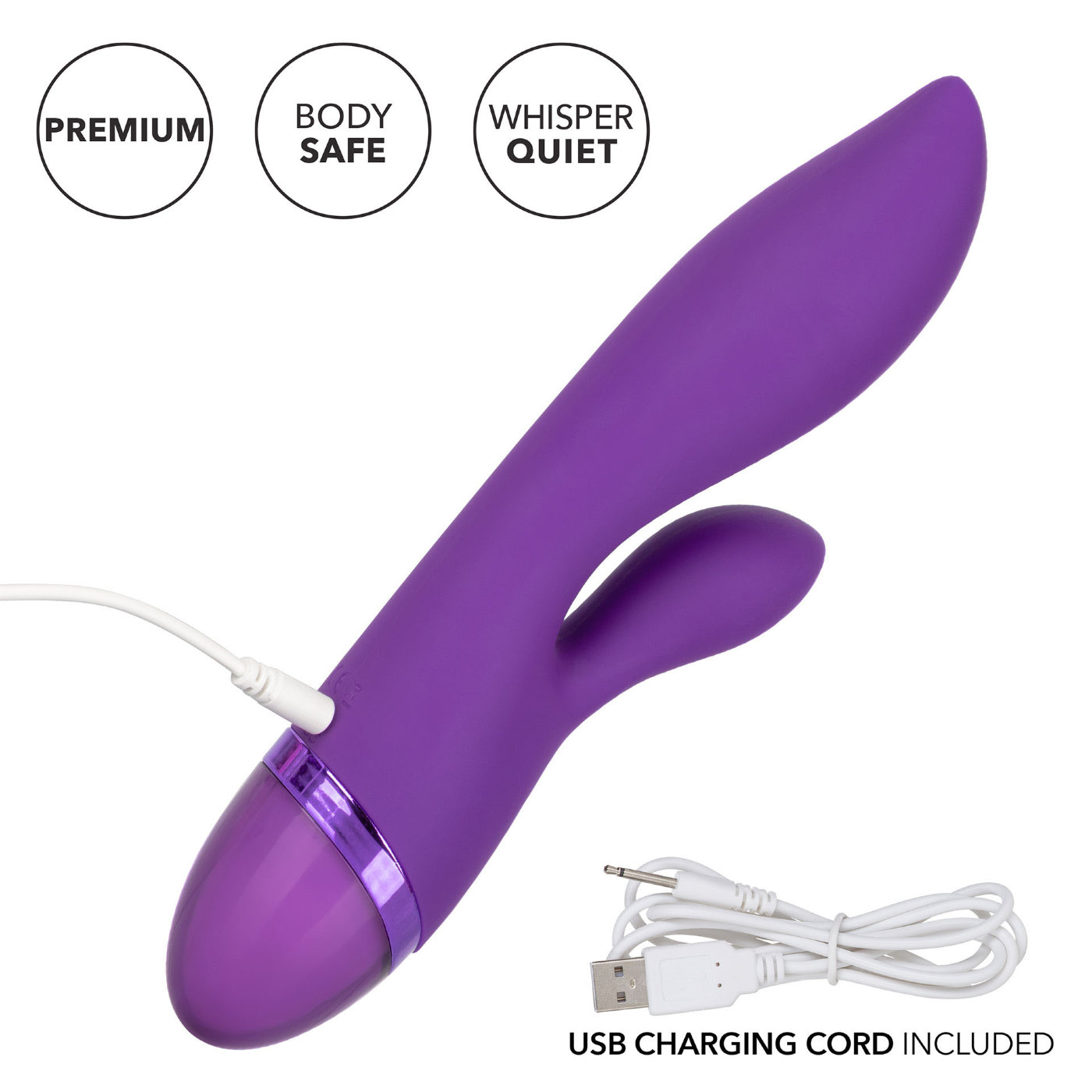 CalExotics Aura Dual Lover Rechargeable Vibrator 5 Inch