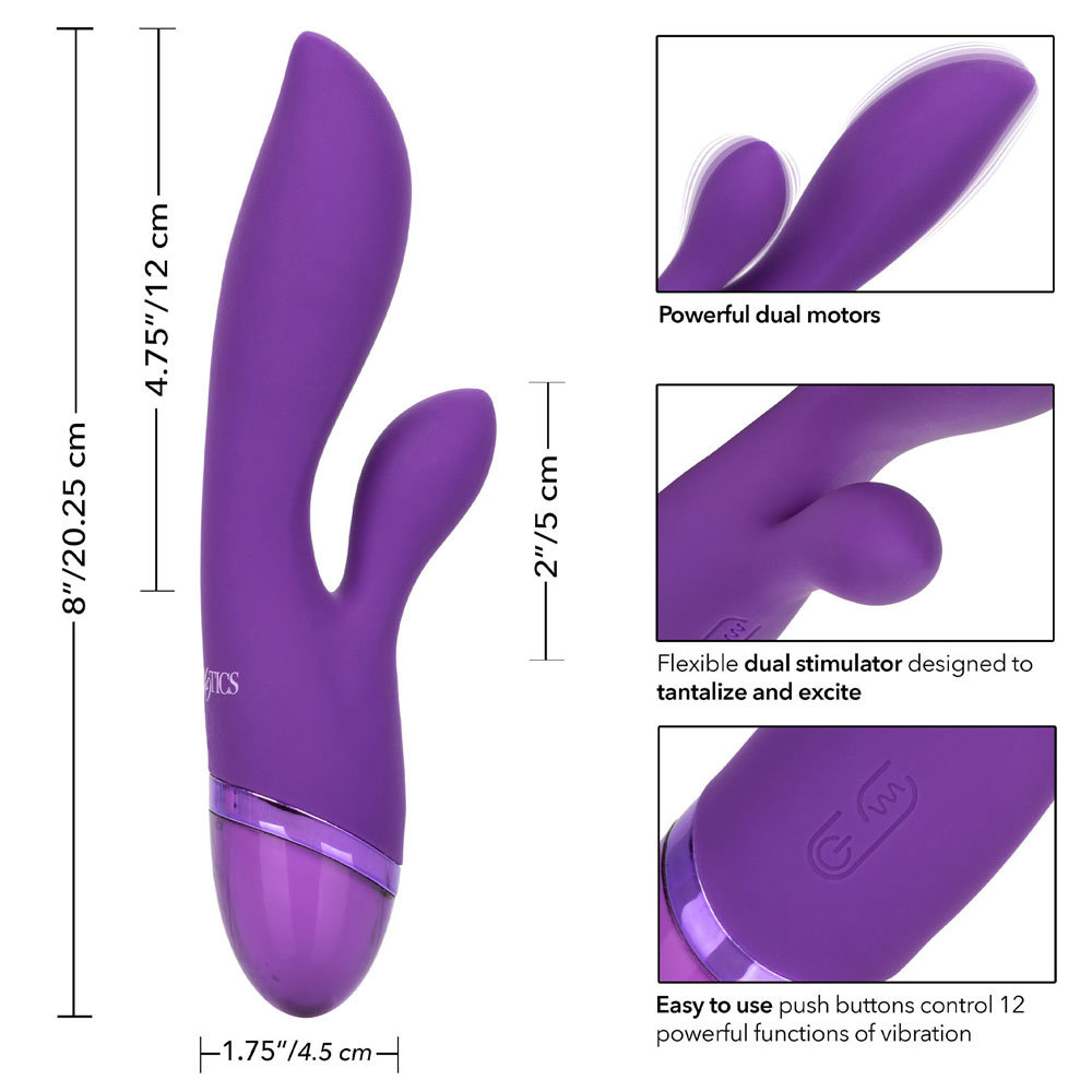 CalExotics Aura Dual Lover Rechargeable Vibrator 5 Inch