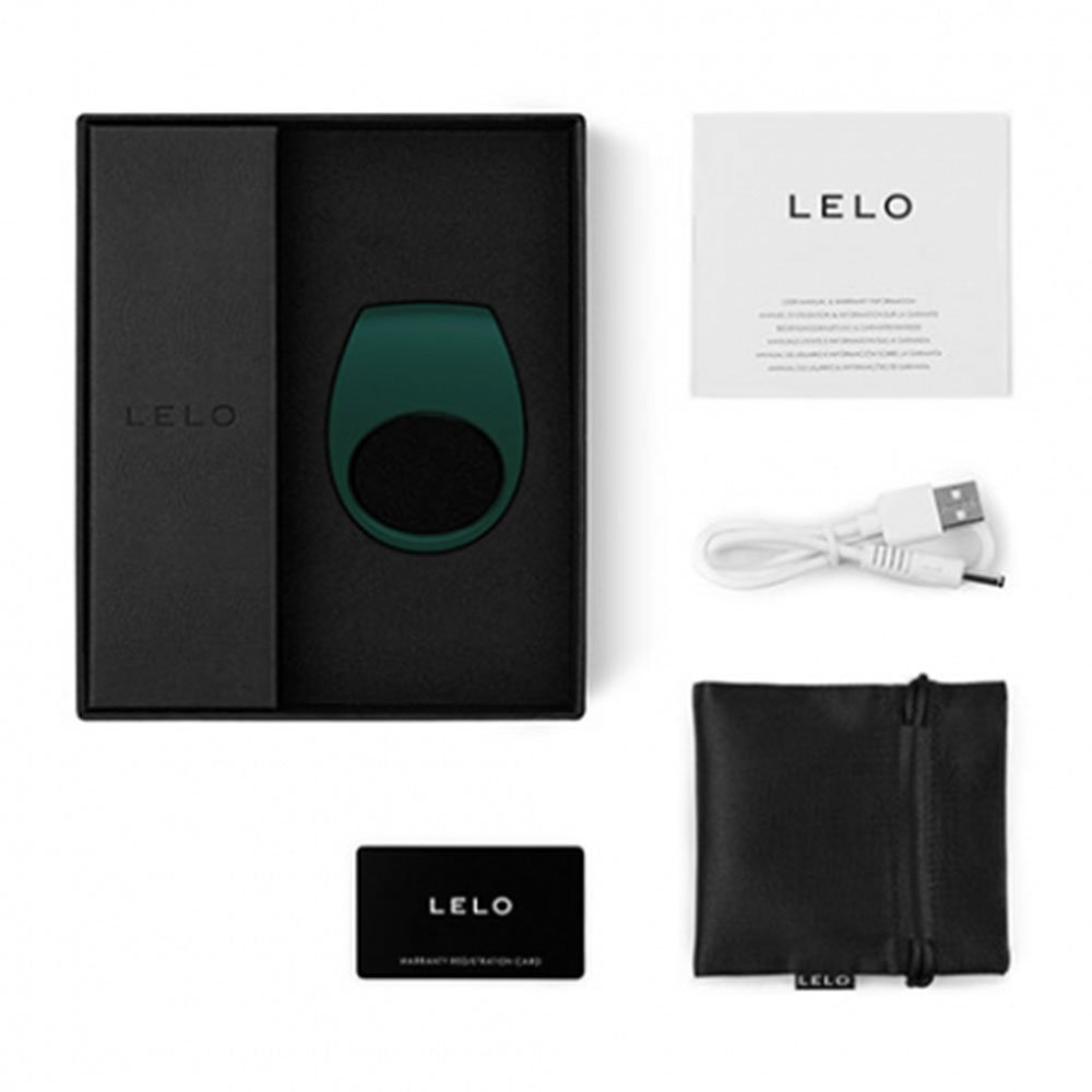 Lelo Tor 2 Couples Vibrating Cock Ring Green