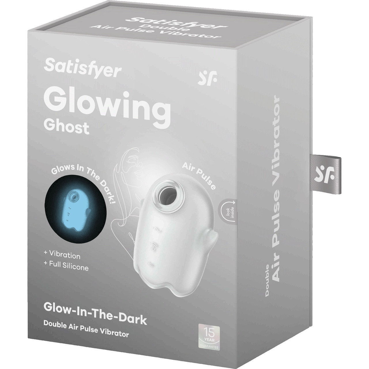 Satisfyer Glowing Ghost Double Air Pulse Clitoral Vibrator White