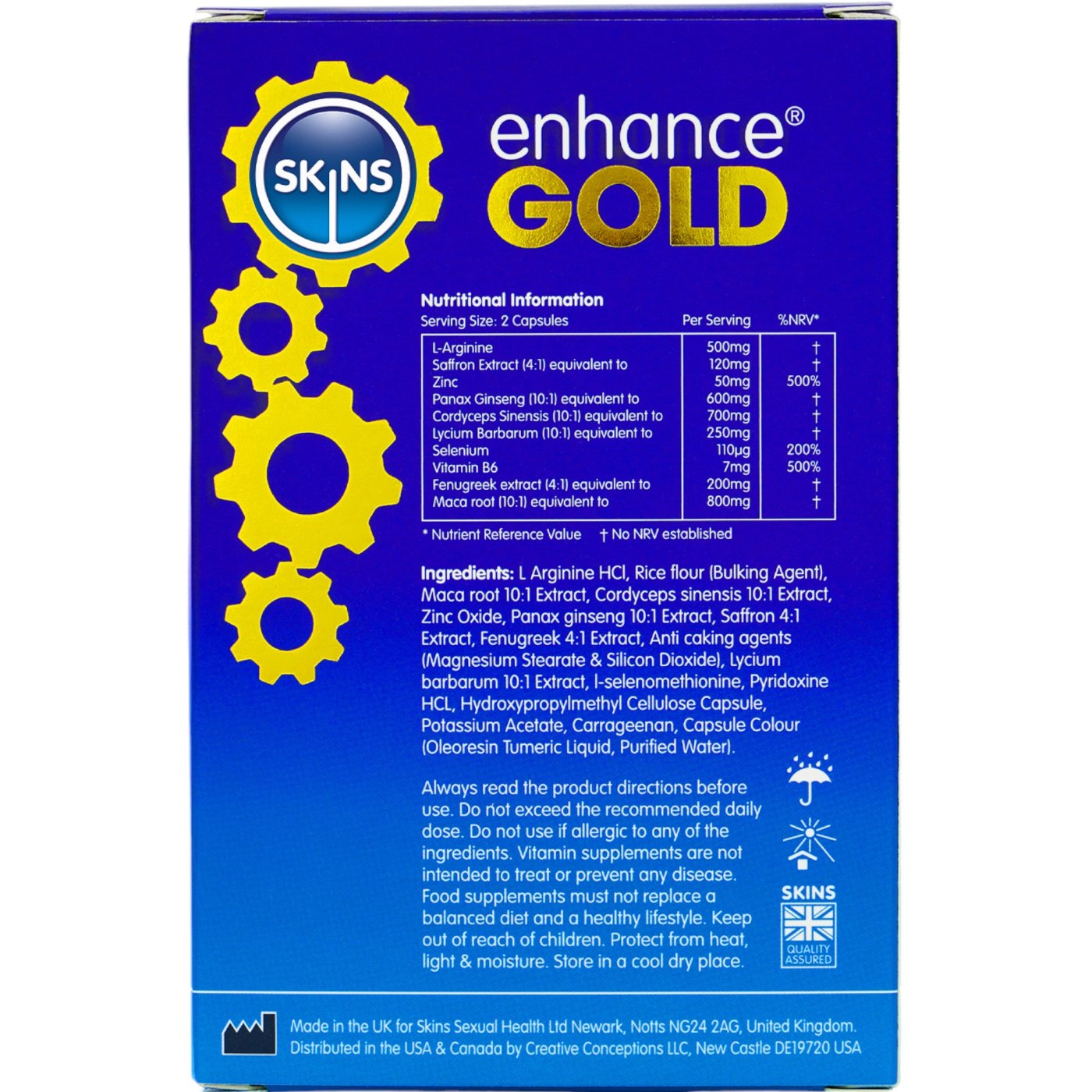 Skins Enhance Gold Pill (60 Pack)