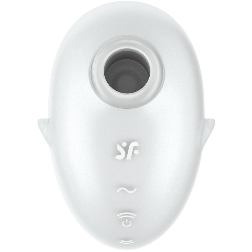 Satisfyer Cutie Ghost Double Air Pulse Rechargeable Clitoral Vibrator White