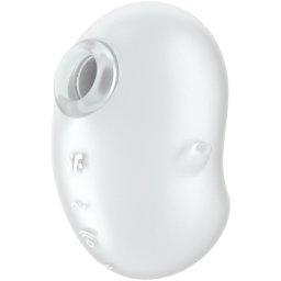 Satisfyer Cutie Ghost Double Air Pulse Rechargeable Clitoral Vibrator White