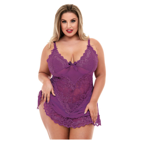 Baci Mini Lace Chemise Purple M/L Baci Mini Lace Chemise Purple M/L