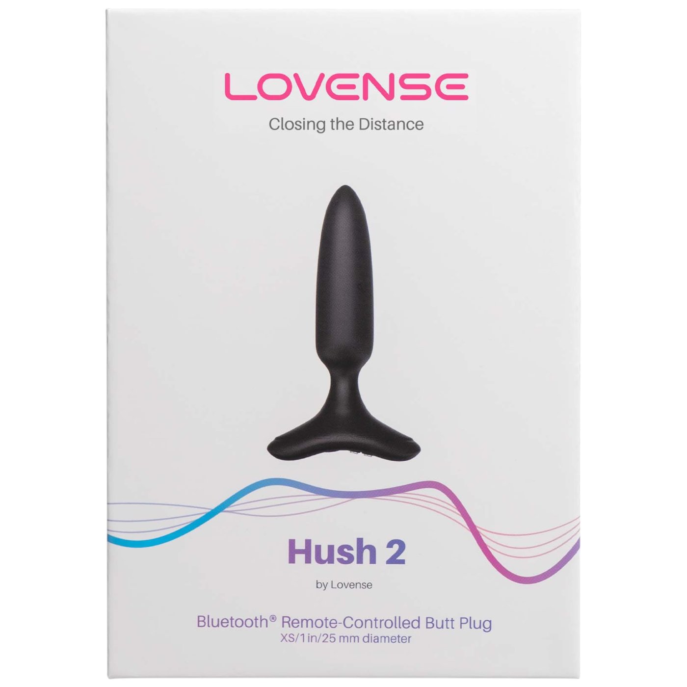 Lovense Hush 2 X-Small App-Controlled Rechargeable Vibrating Butt Plug 3.86 Inch