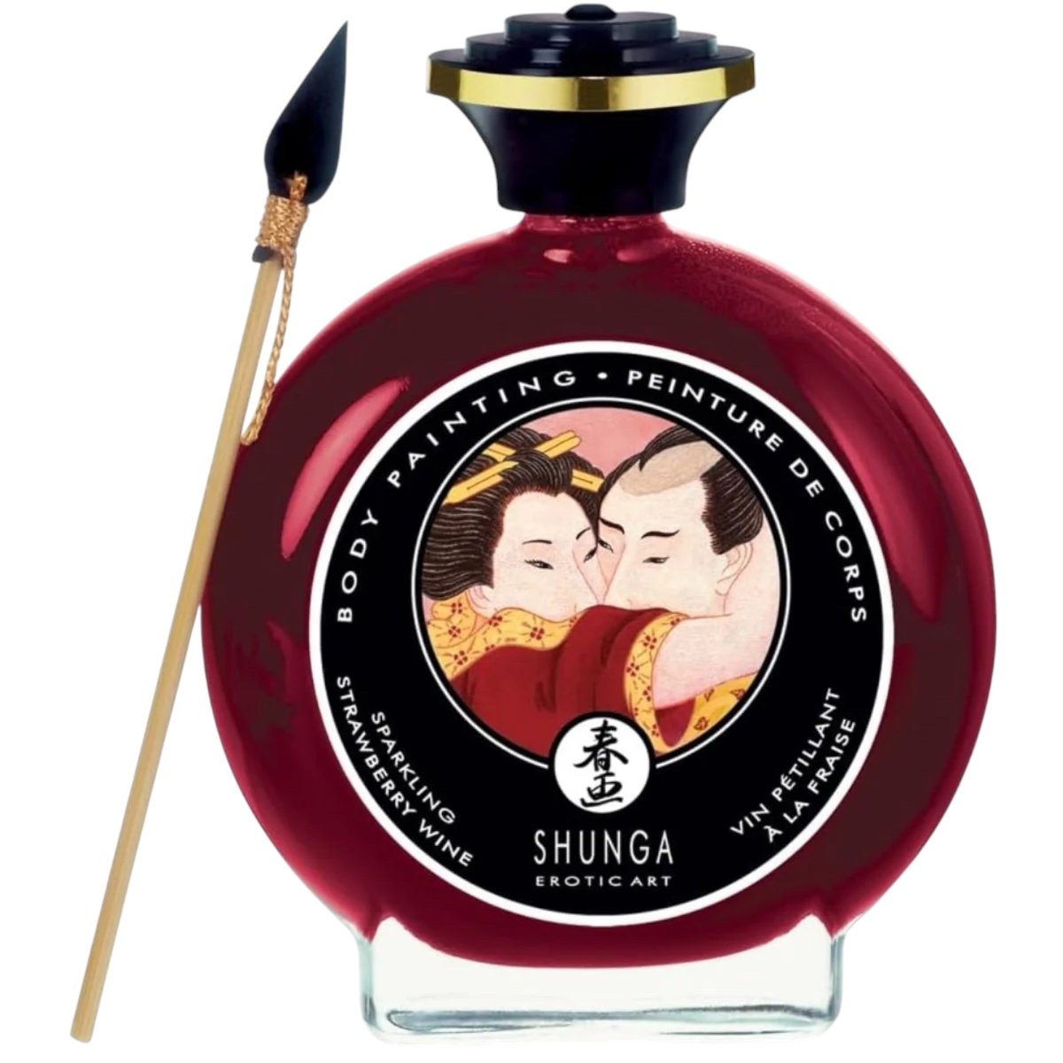 Shunga Edible Body Paint Sparkling Strawberry Wine 100ml