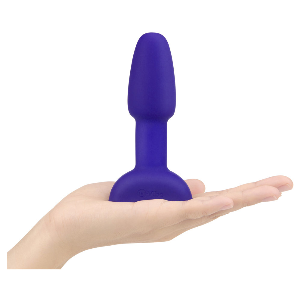 b-Vibe Rimming Petite Medium Remote Control Rechargeable Butt Plug Purple