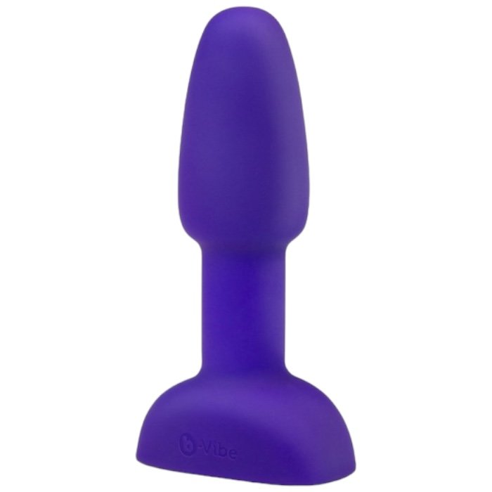 b-Vibe Rimming Petite Medium Remote Control Rechargeable Butt Plug Purple