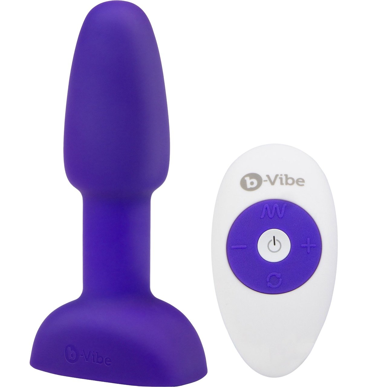 b-Vibe Rimming Petite Medium Remote Control Rechargeable Butt Plug Purple