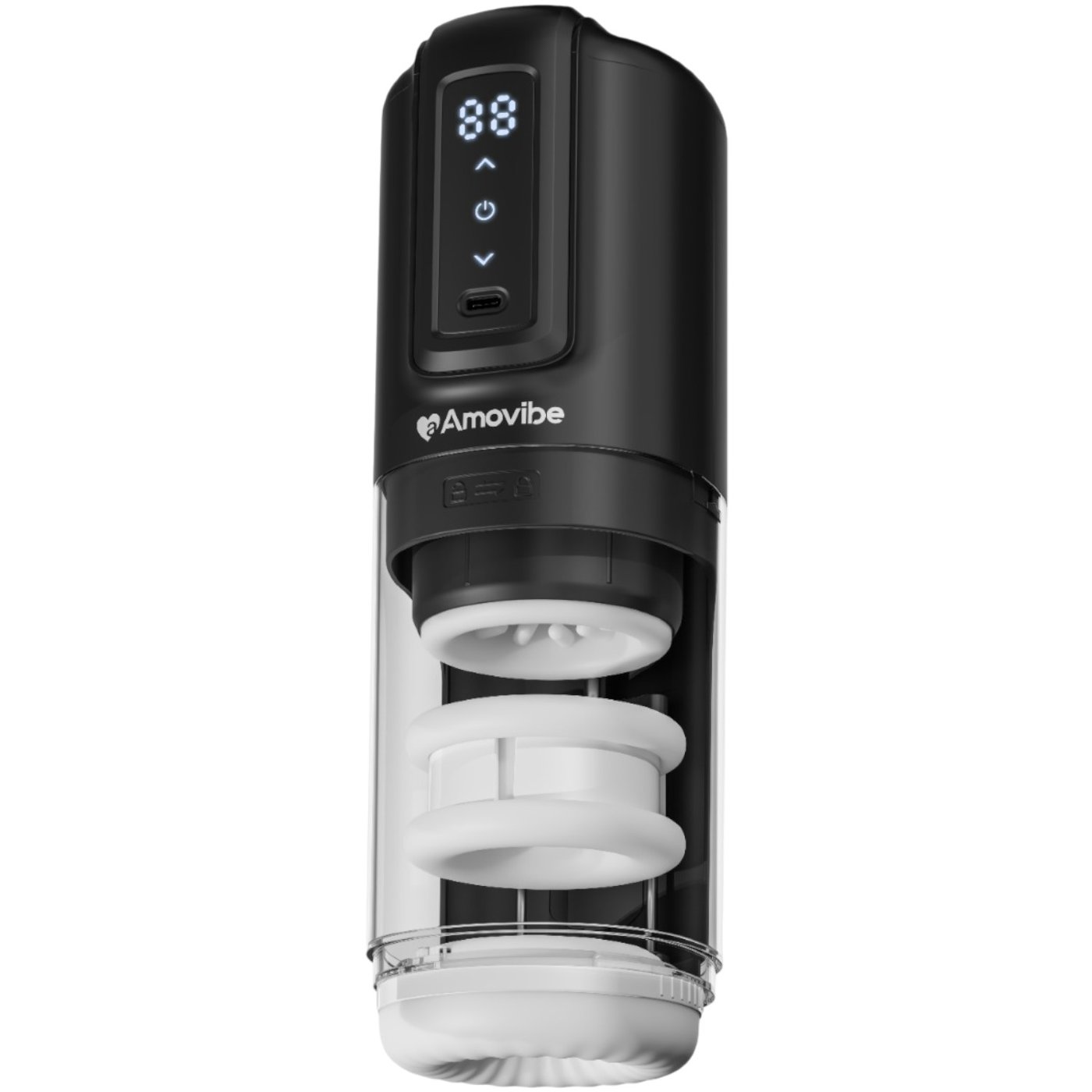 Amovibe Porsha Thrusting Rotating &amp; Heating Automatic Male Masturbator