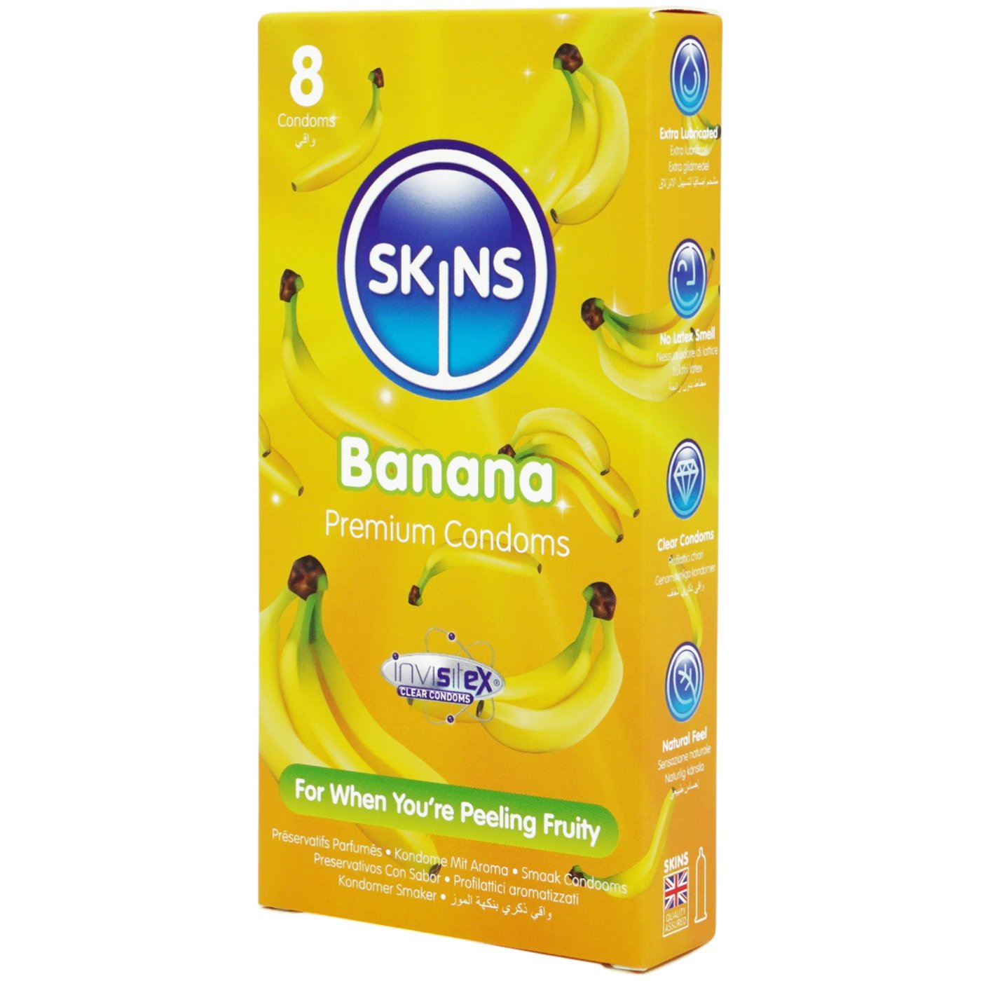 Skins Banana Premium Condoms (8 Pack)