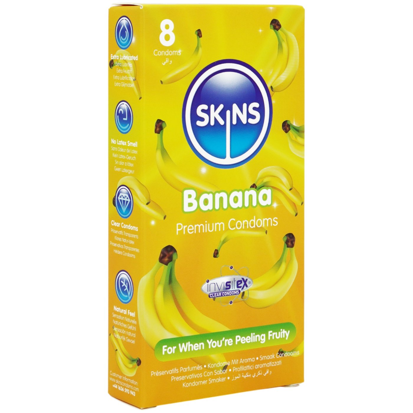 Skins Banana Premium Condoms (8 Pack)
