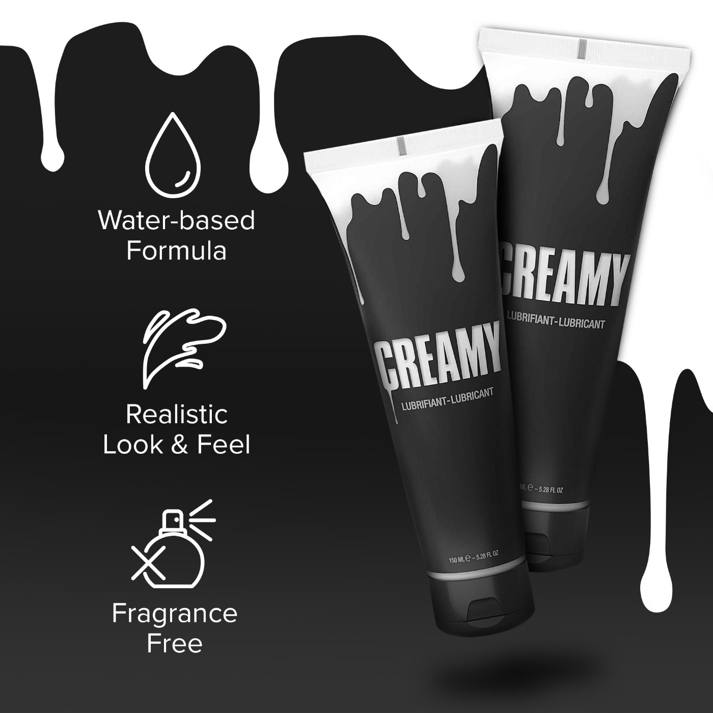 Strap-On-Me Creamy Fake Sperm Water-Based Lubricant 70ml