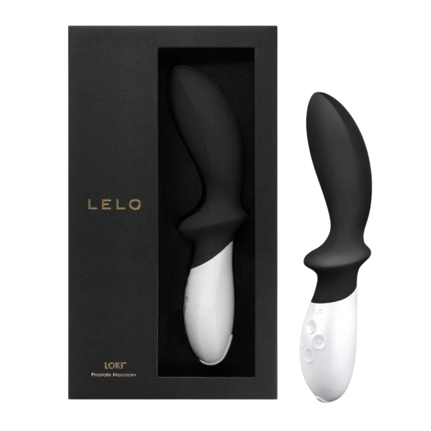 Lelo Loki Obsidian Black Vibrating Prostate Massager