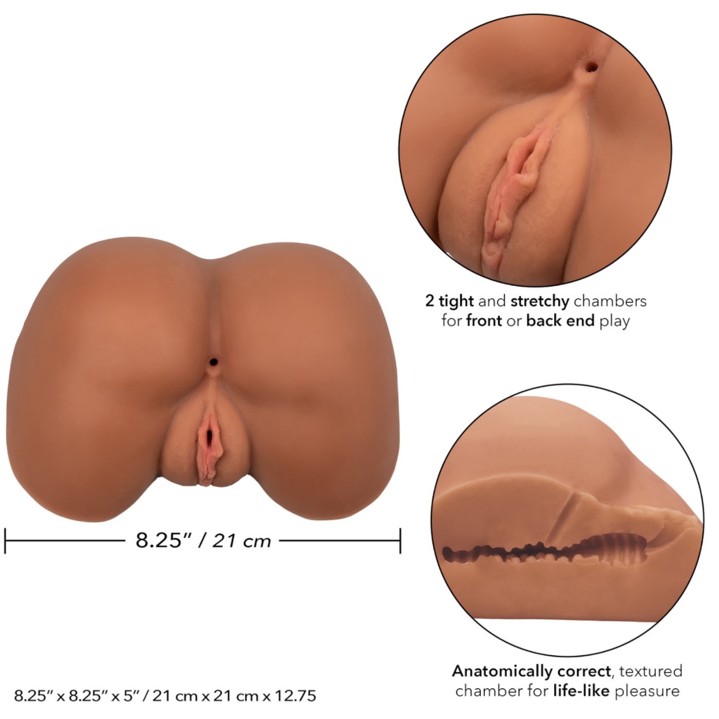 Stroke It Life Size Ass Masturbator Tan