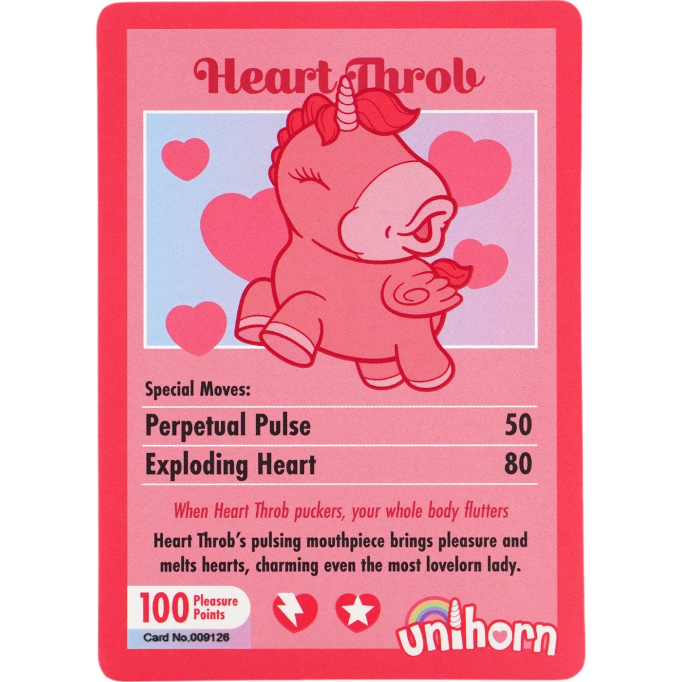Unihorn Heart Throb Pulsating Clitoral Vibrator