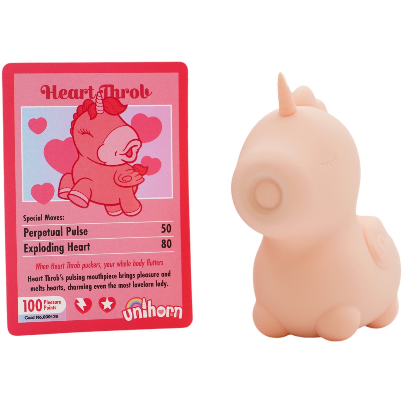 Unihorn Heart Throb Pulsating Clitoral Vibrator