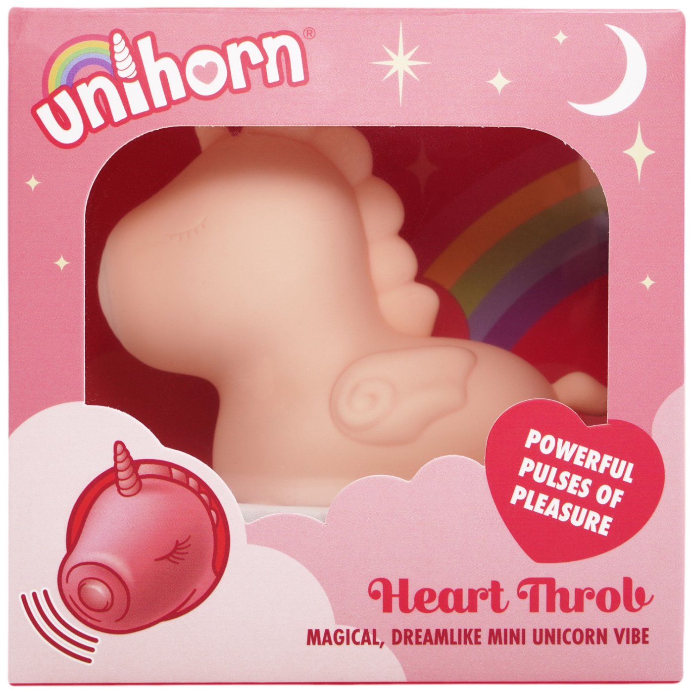 Unihorn Heart Throb Pulsating Clitoral Vibrator