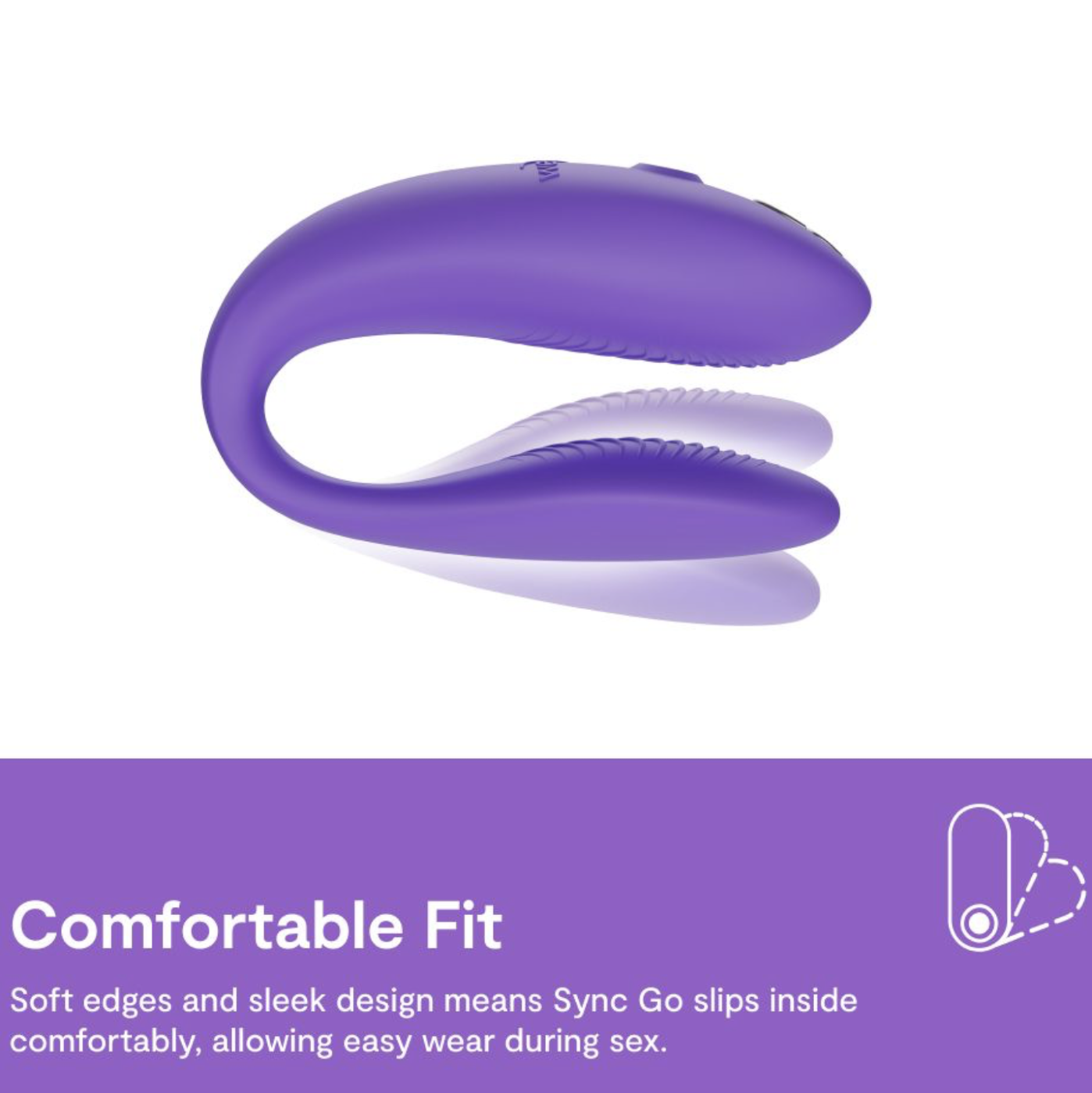 We-Vibe Sync Go App Controlled Rechargeable Couple's Vibrator