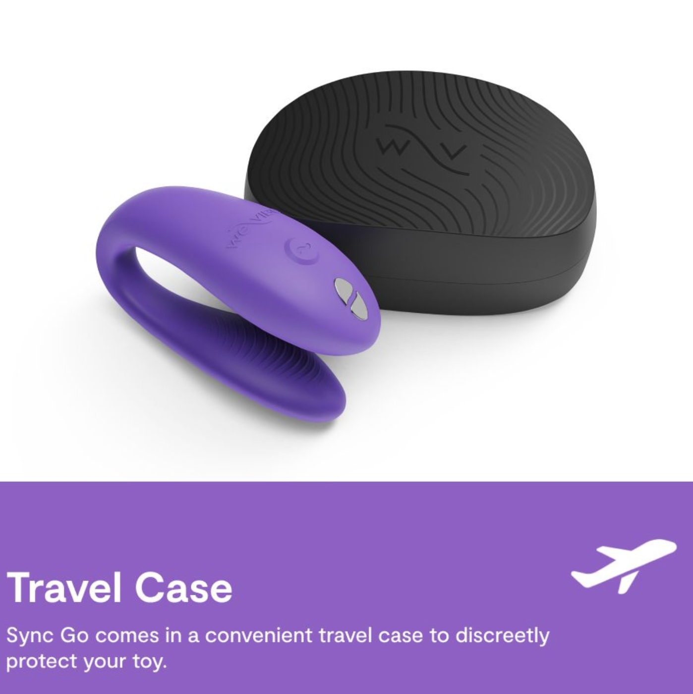 We-Vibe Sync Go App Controlled Rechargeable Couple's Vibrator