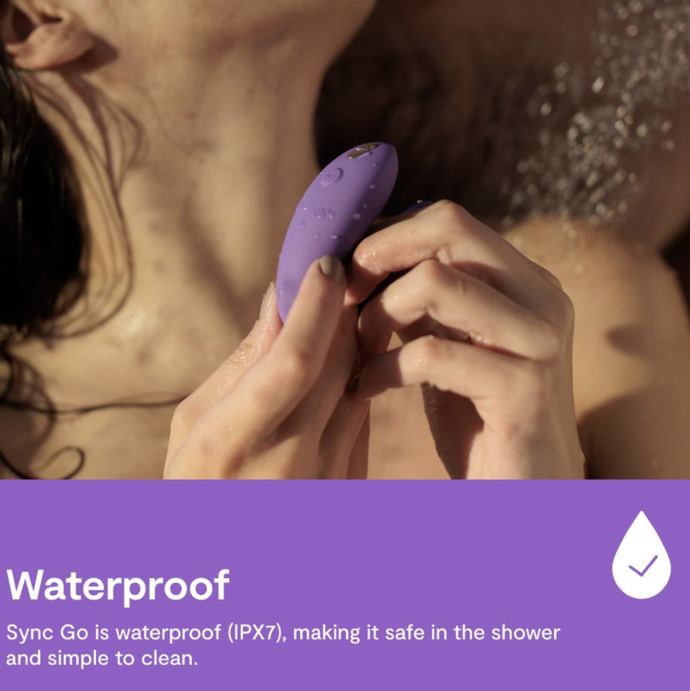 We-Vibe Sync Go App Controlled Rechargeable Couple's Vibrator