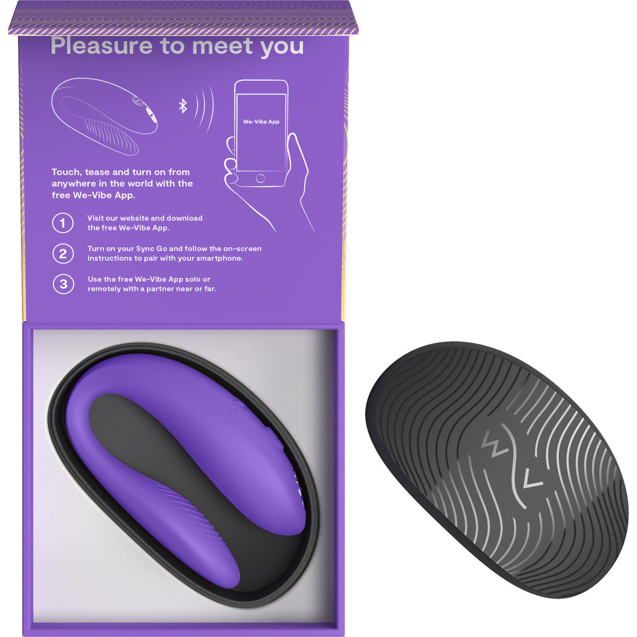 We-Vibe Sync Go App Controlled Rechargeable Couple's Vibrator