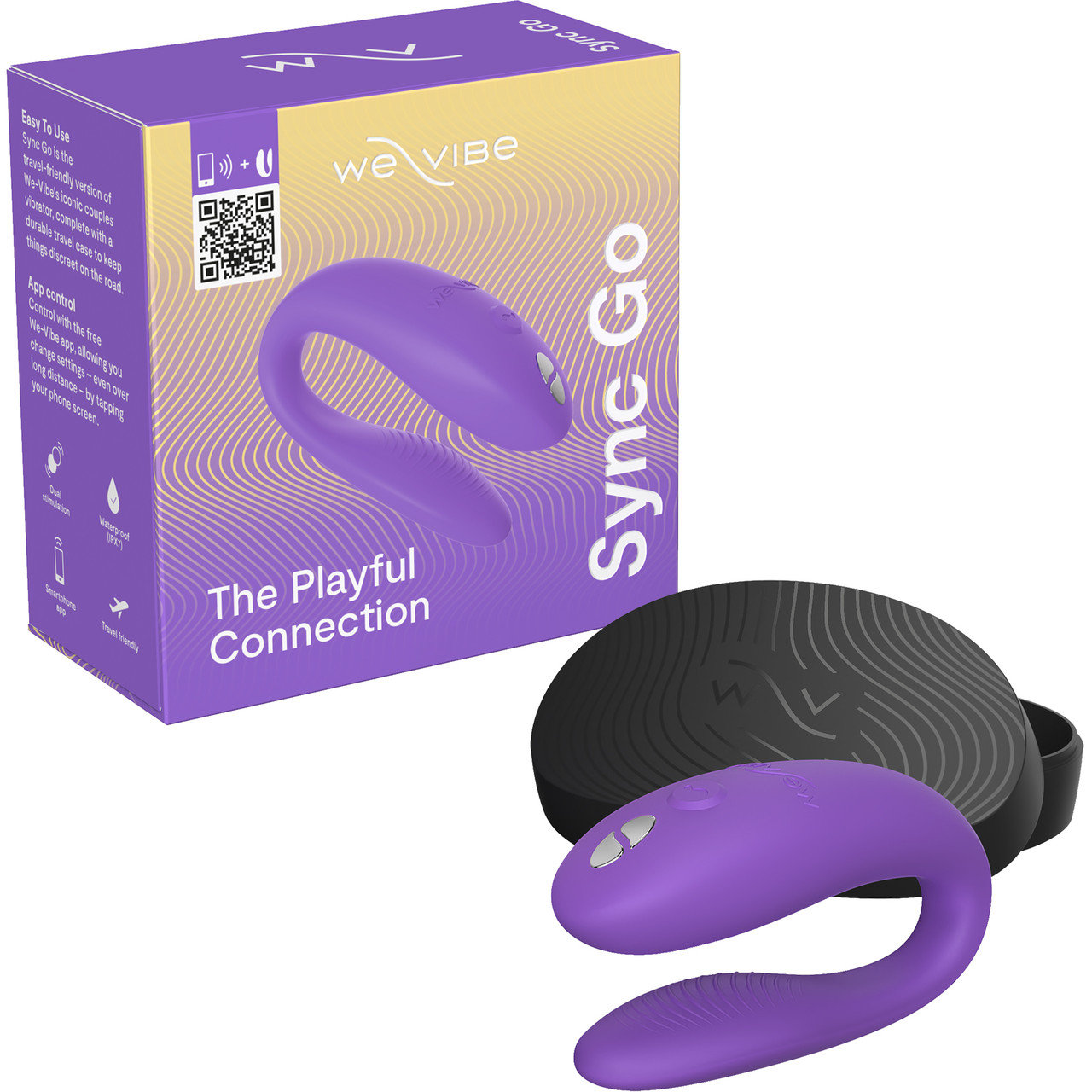 We-Vibe Sync Go App Controlled Rechargeable Couple's Vibrator