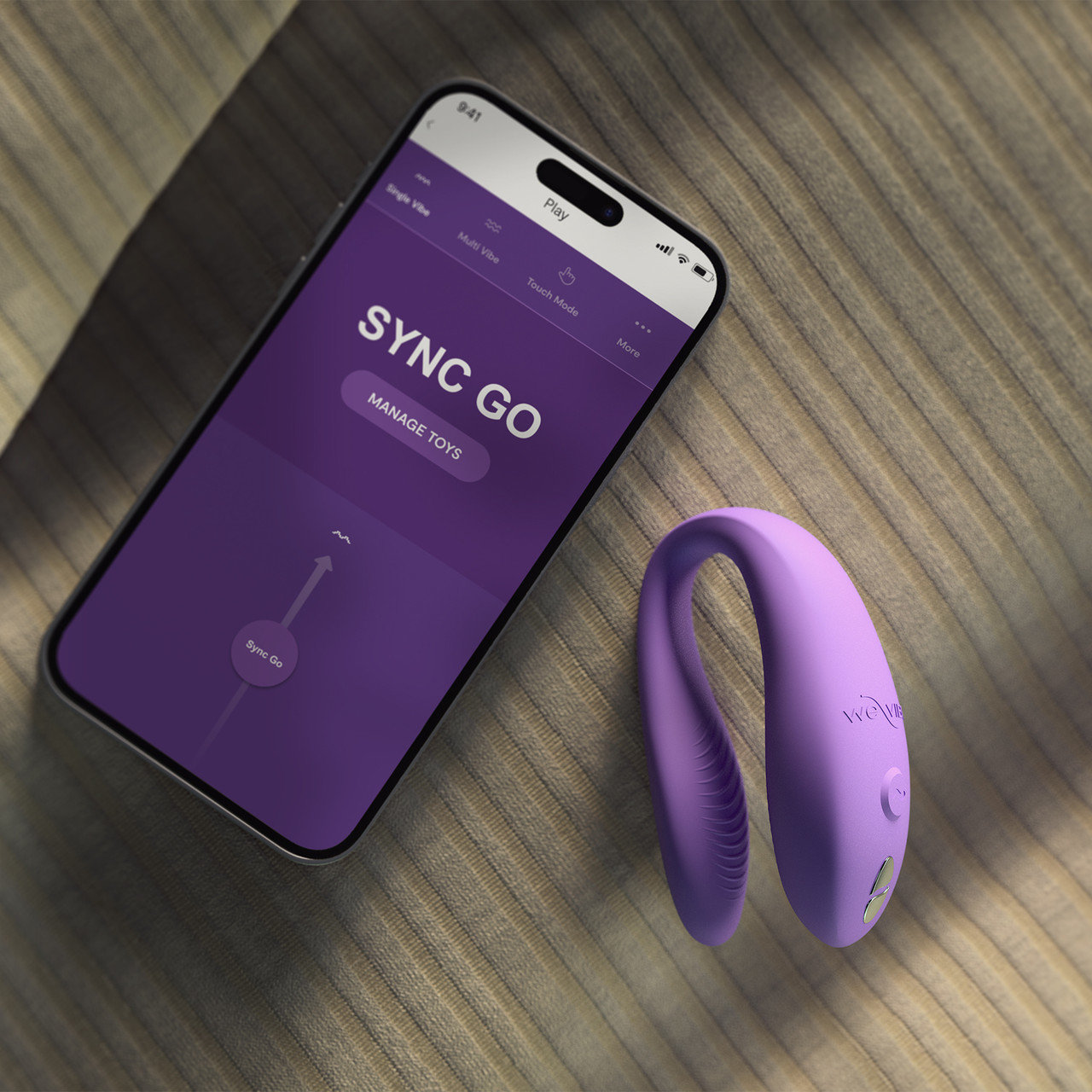 We-Vibe Sync Go App Controlled Rechargeable Couple's Vibrator