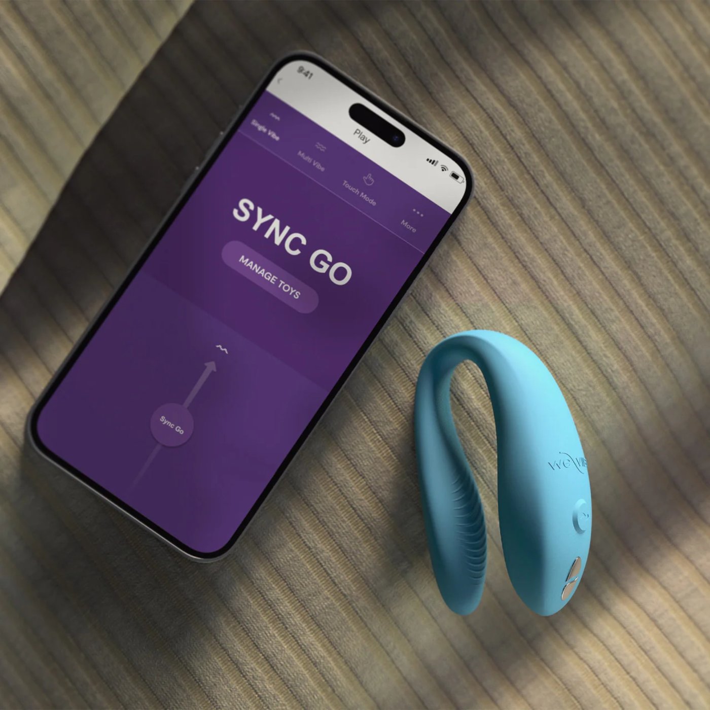 We-Vibe Sync Go App Controlled Rechargeable Couple's Vibrator