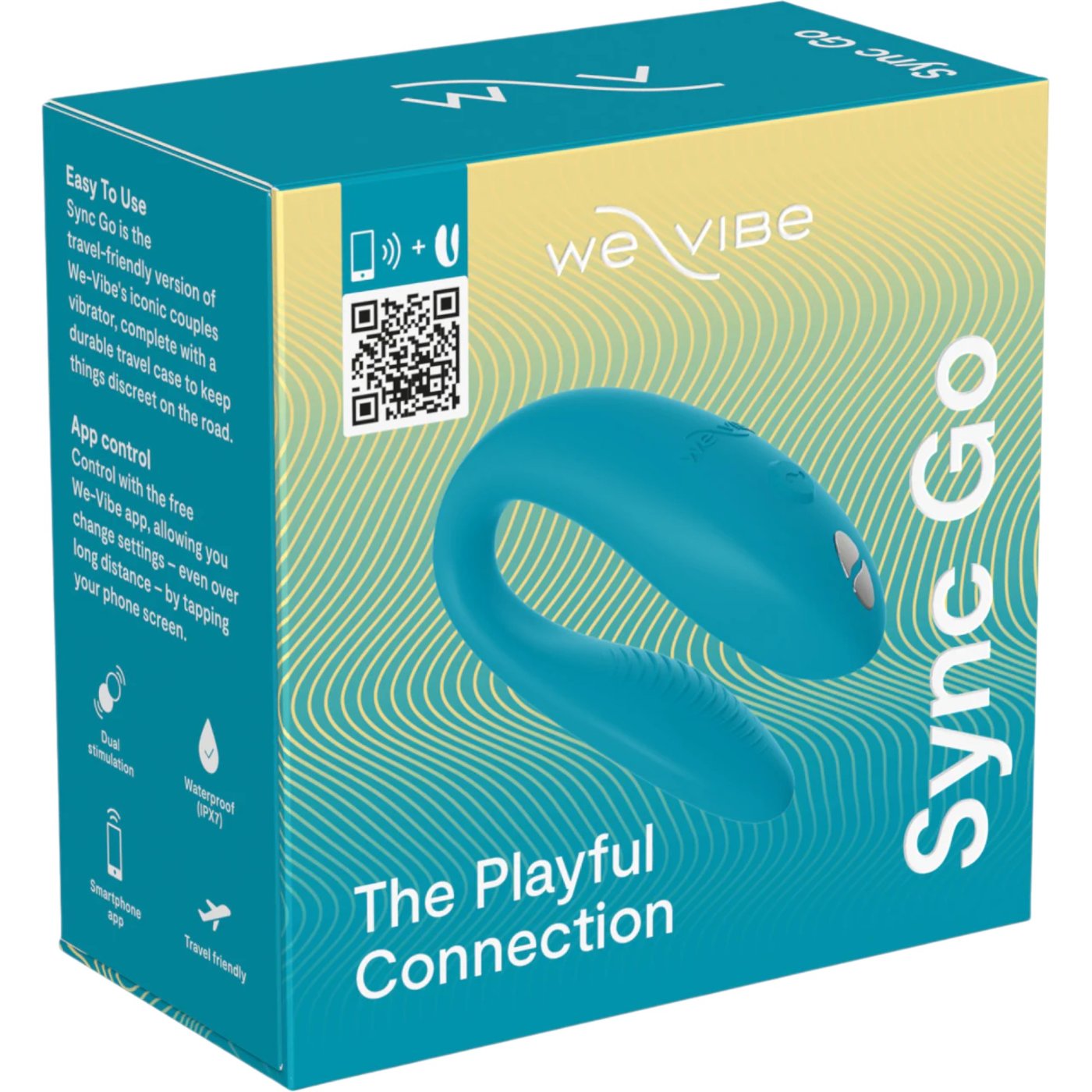 We-Vibe Sync Go App Controlled Rechargeable Couple's Vibrator