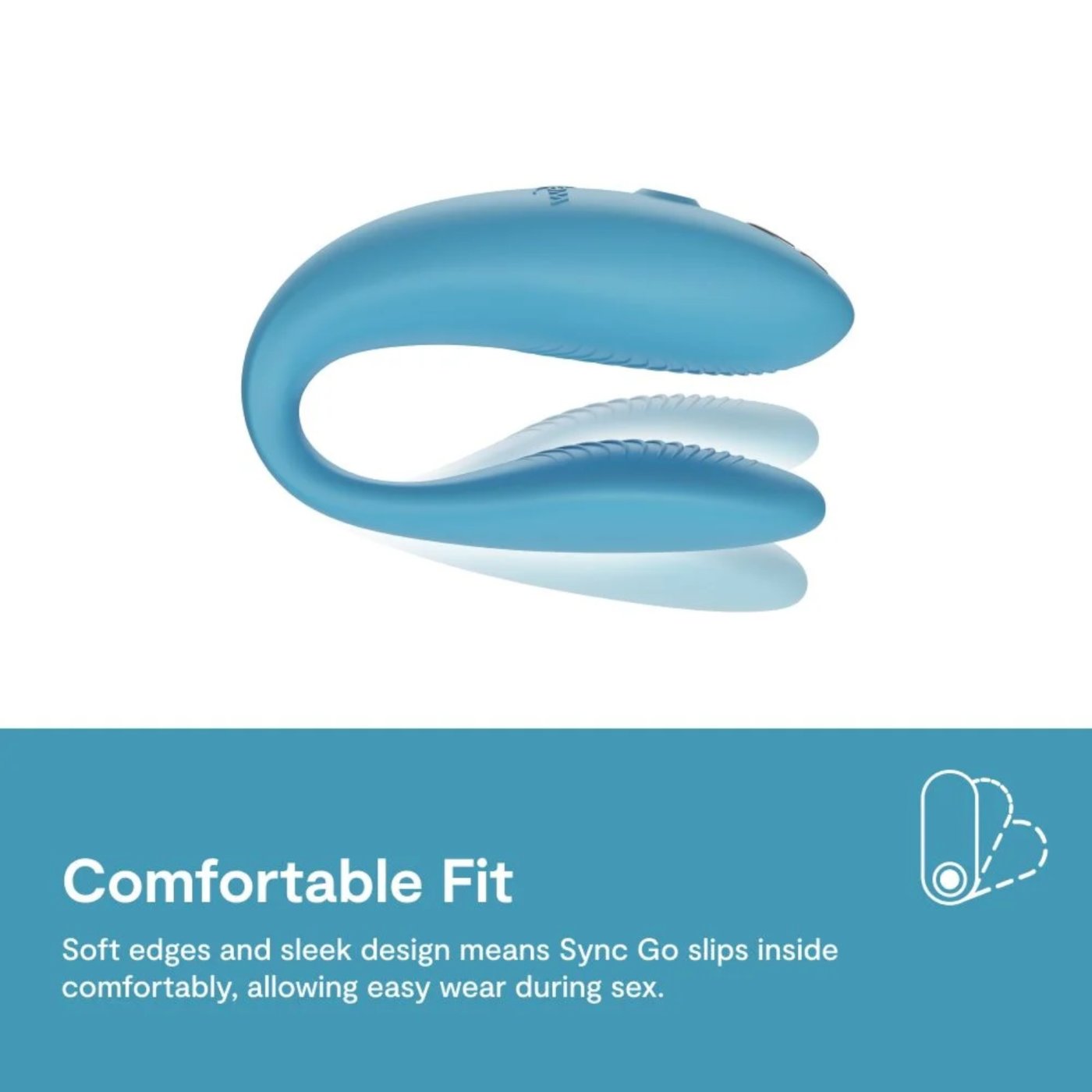 We-Vibe Sync Go App Controlled Rechargeable Couple's Vibrator