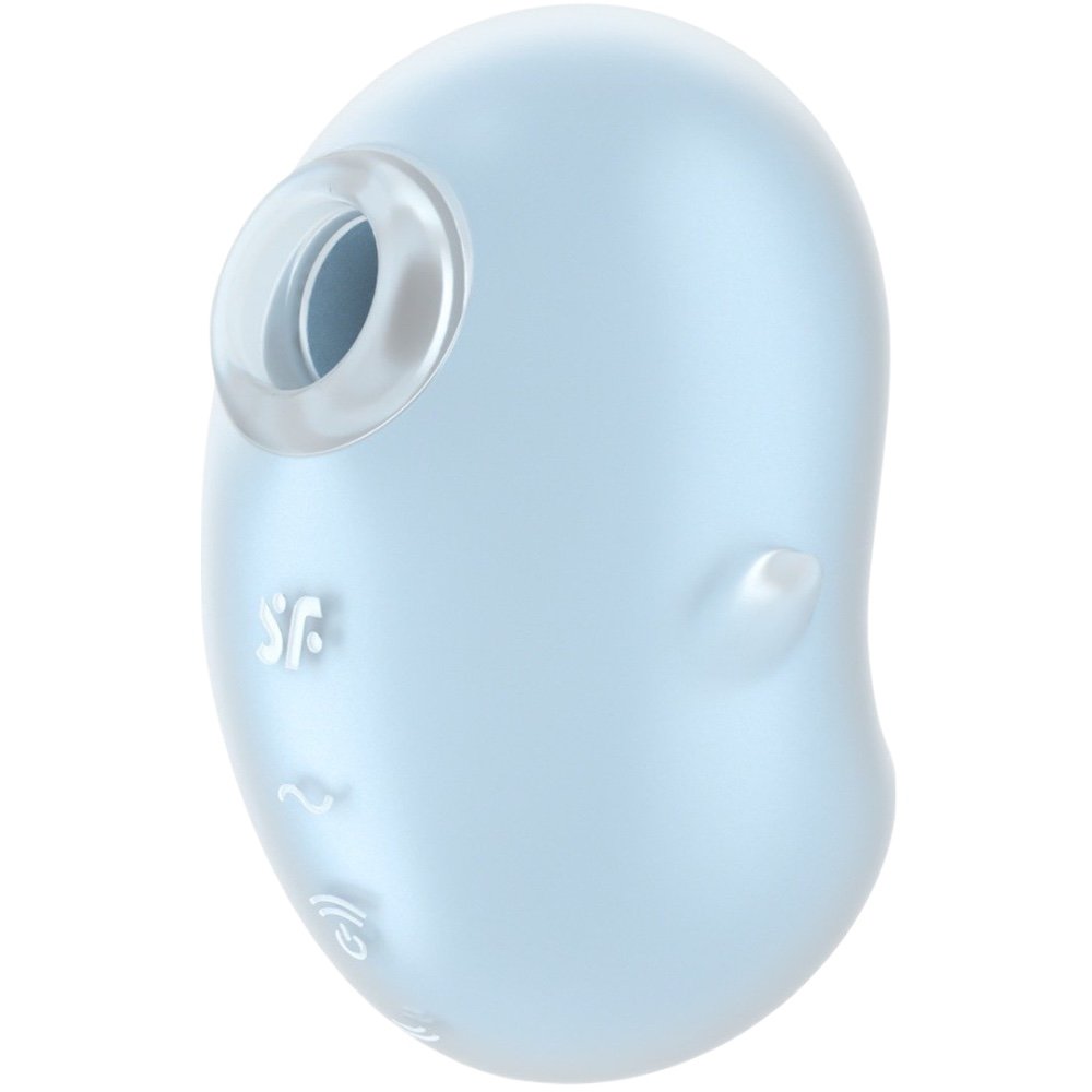 Satisfyer Cutie Ghost Double Air Pulse Rechargeable Clitoral Vibrator Blue