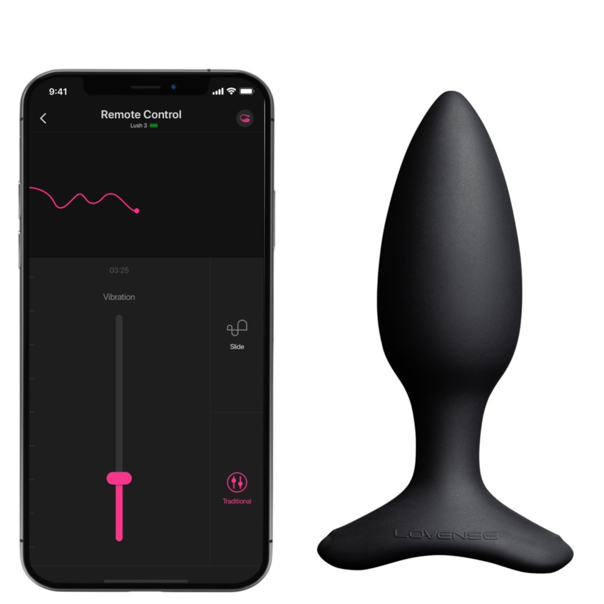 Lovense Hush 2 Small App-Controlled Rechargeable Vibrating Butt Plug 4 Inch