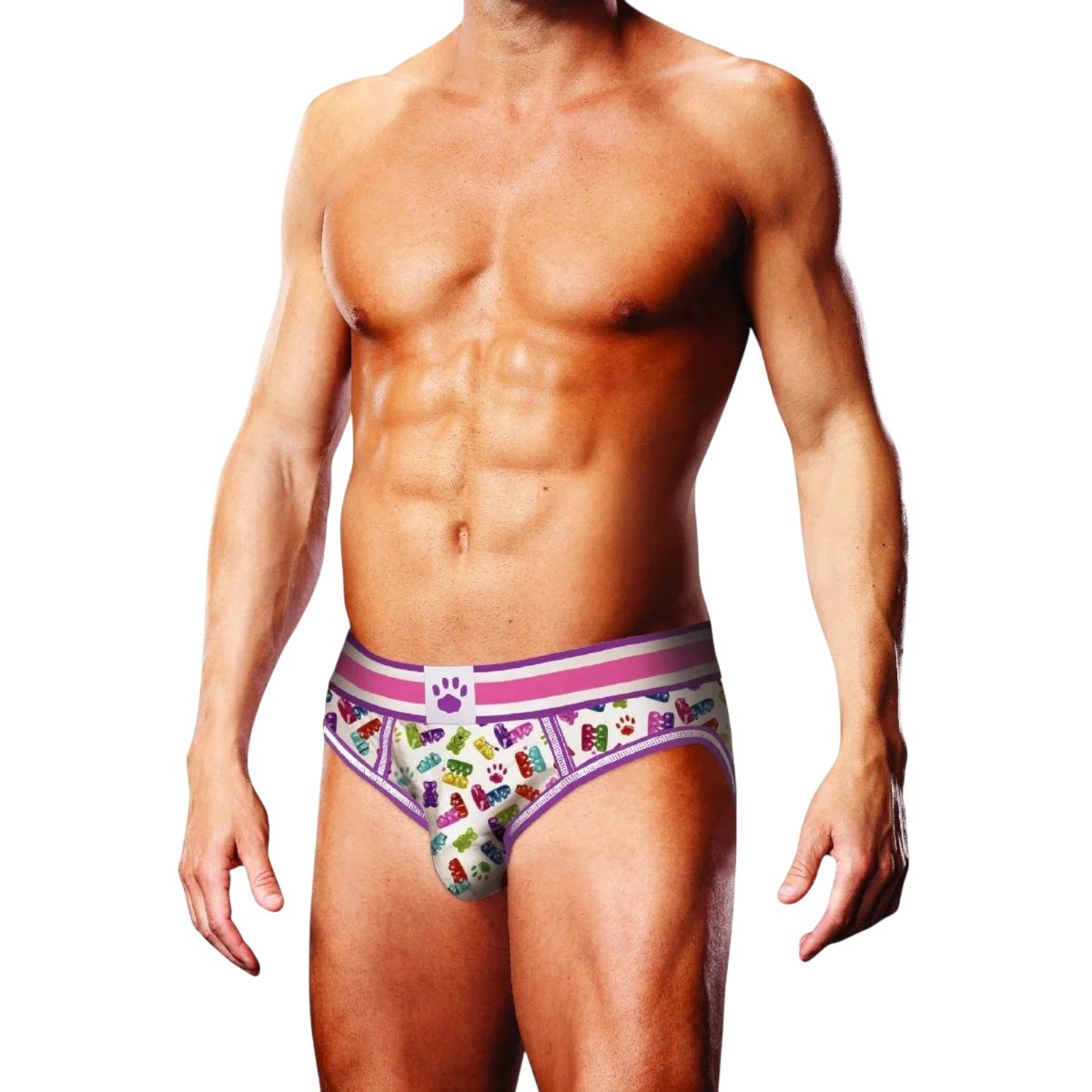 Prowler Gummy Bears Backless Brief Pink Purple, Xs