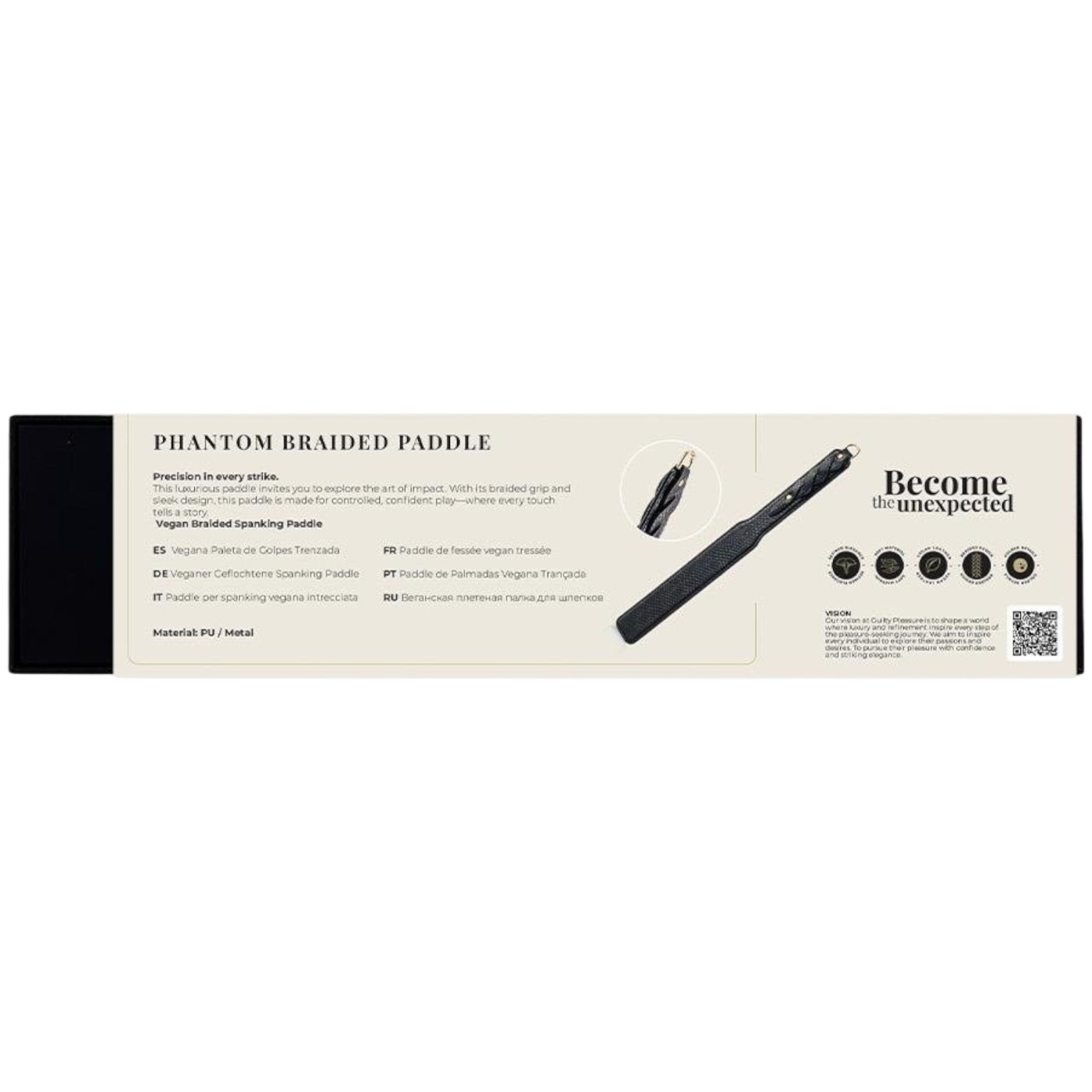Guilty Pleasure Eclipse Phantom Braided Paddle Black