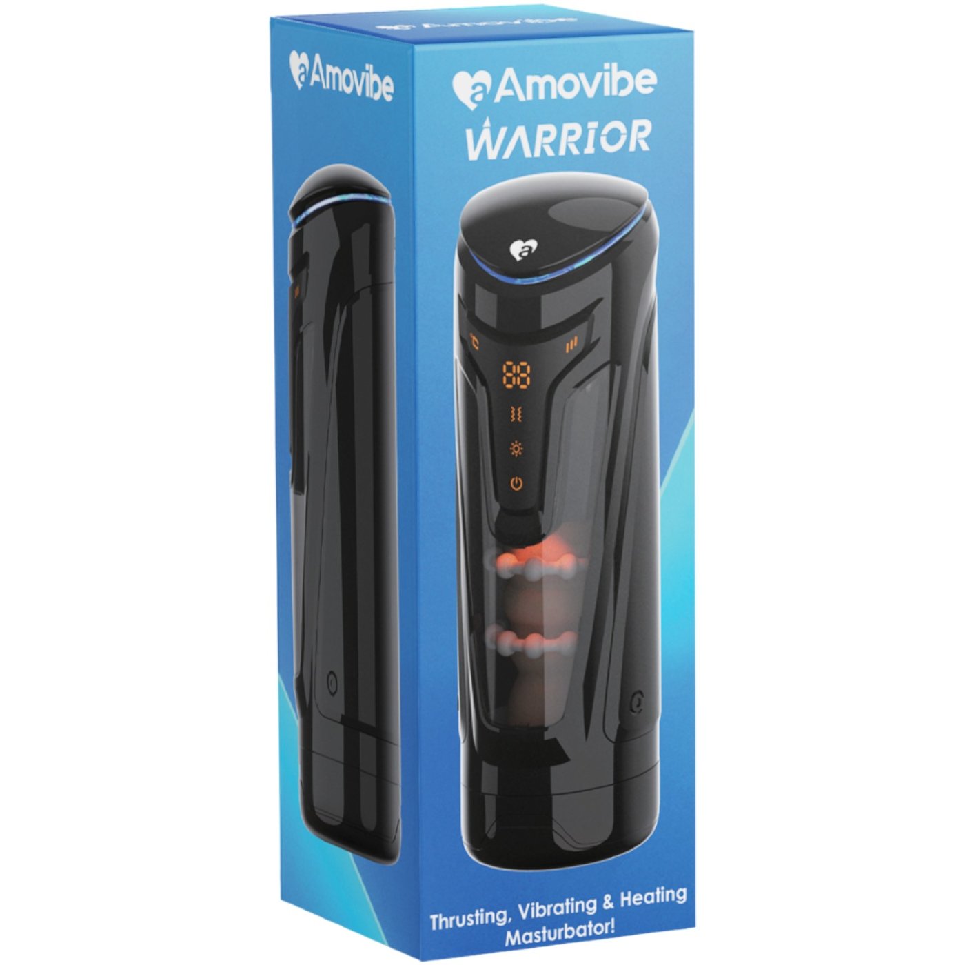Amovibe Warrior Thrusting Vibrating & Heating Automatic Male Masturbator