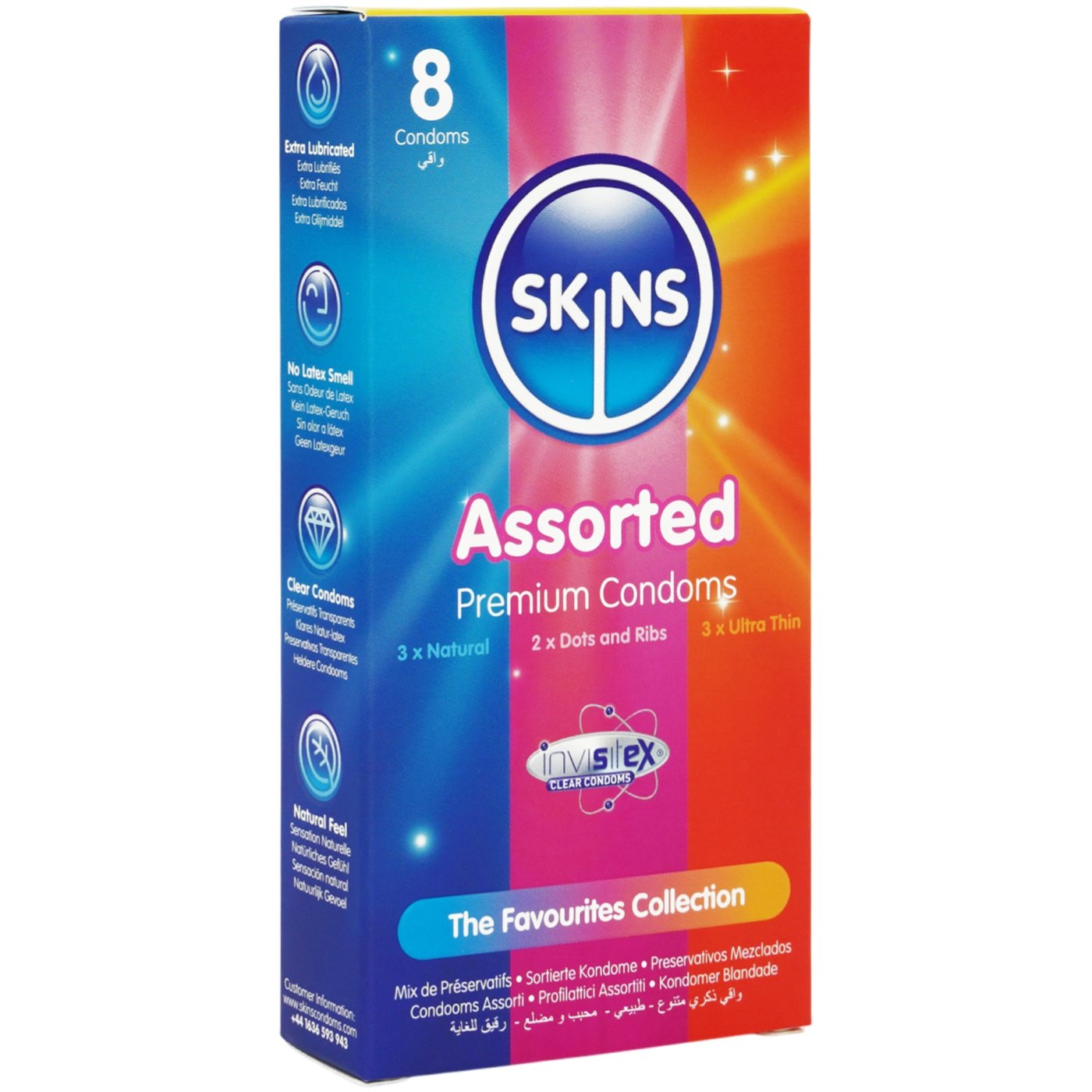 Skins Assorted Premium Condoms (8 Pack)