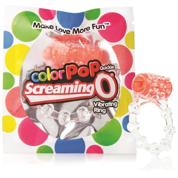Screaming O ColorPoP Quickie Vibrating Cock Ring Orange