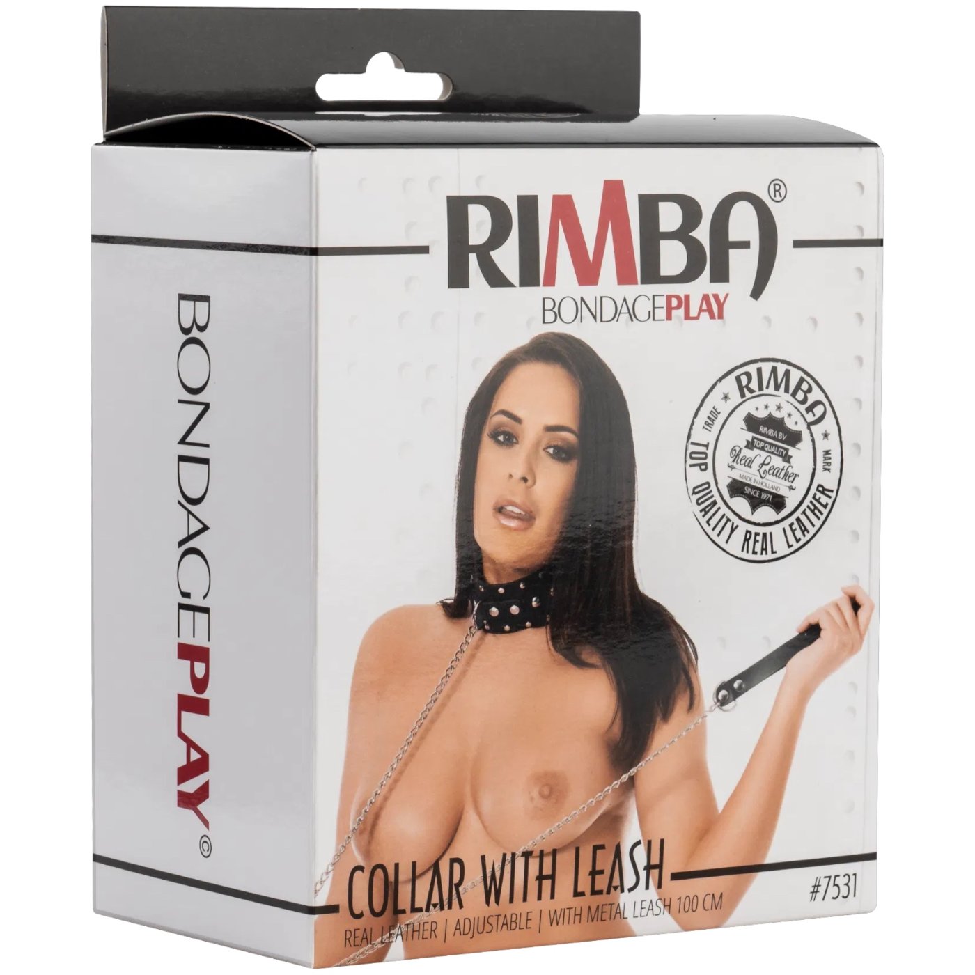 Rimba Leather Collar & Chain Leash Set