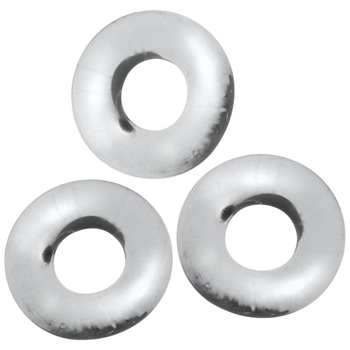 Oxballs Fat Willy Jumbo Cockring Set Clear (3 Pack)