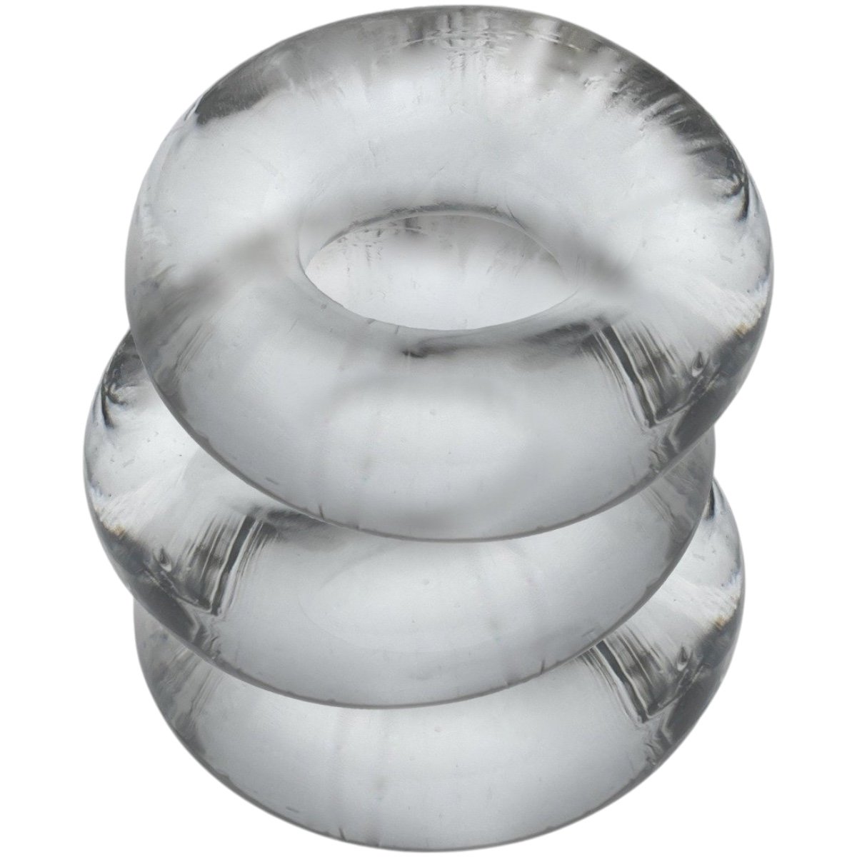 Oxballs Fat Willy Jumbo Cockring Set Clear (3 Pack)