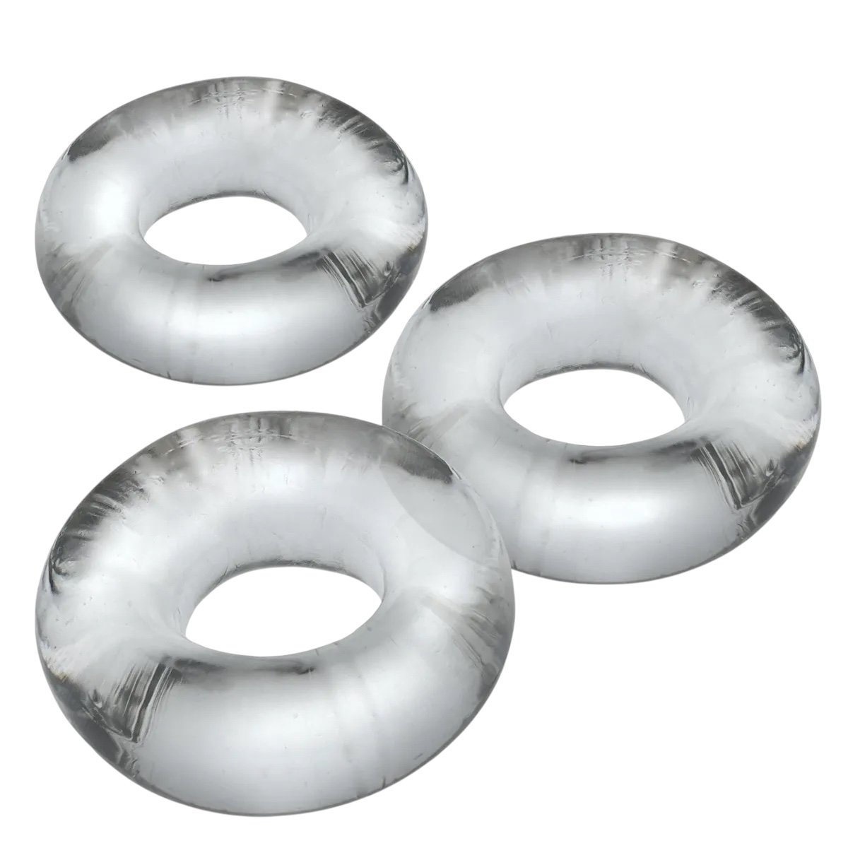 Oxballs Fat Willy Jumbo Cockring Set Clear (3 Pack)