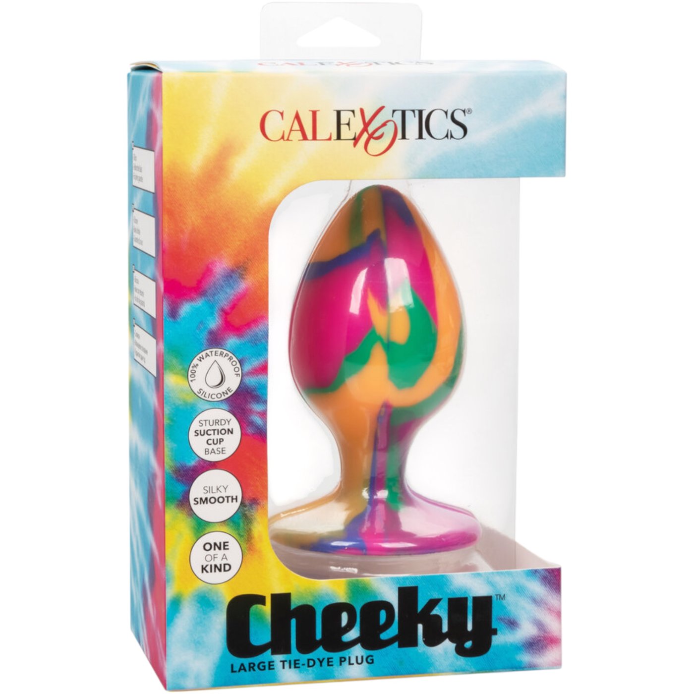 CalExotics Cheeky Large Tie Dye Butt Plug