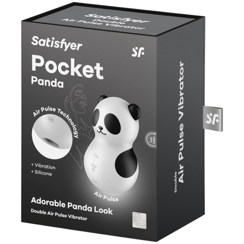 Satisfyer Pocket Panda Double Air Pulse Rechargeable Clitoral Vibrator