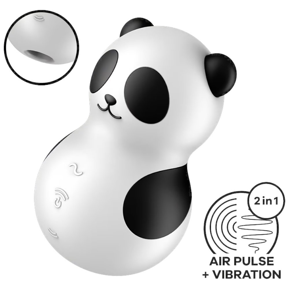 Satisfyer Pocket Panda Double Air Pulse Rechargeable Clitoral Vibrator