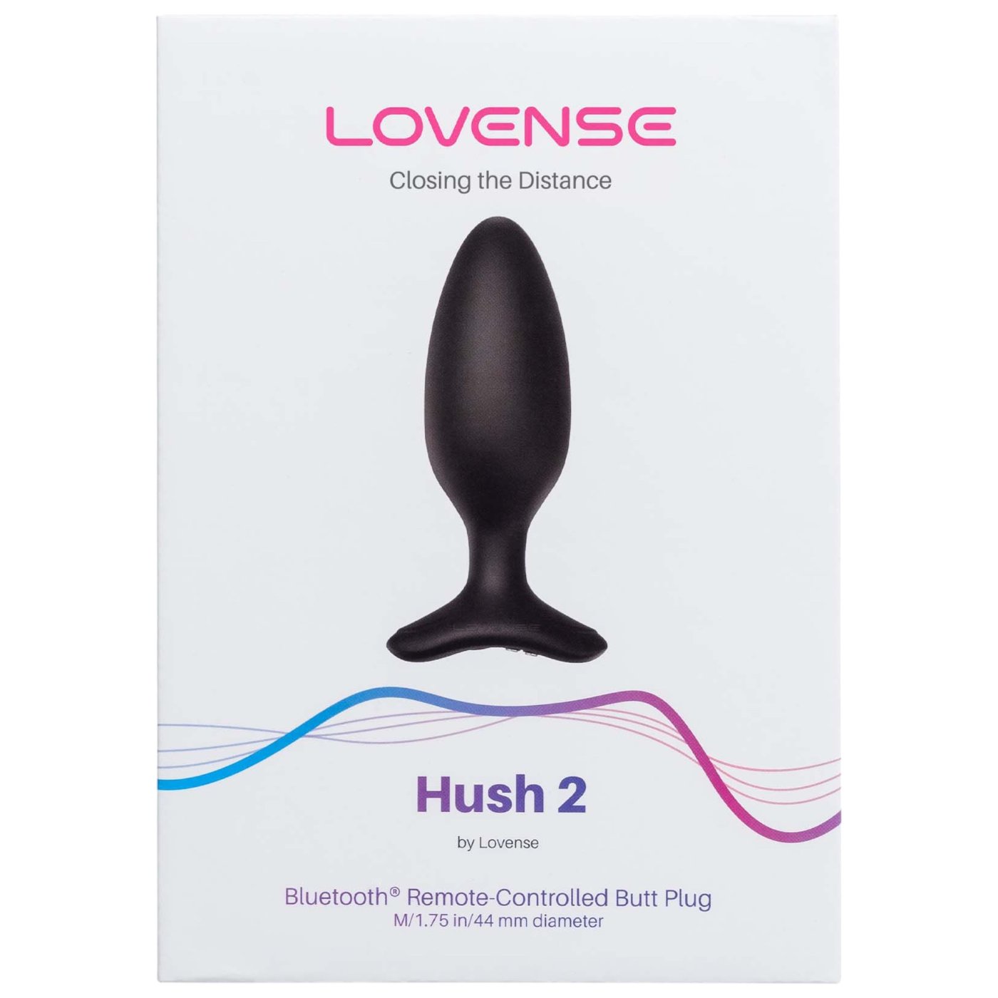 Lovense Hush 2 Medium App-Controlled Rechargeable Vibrating Butt Plug 4.5 Inch