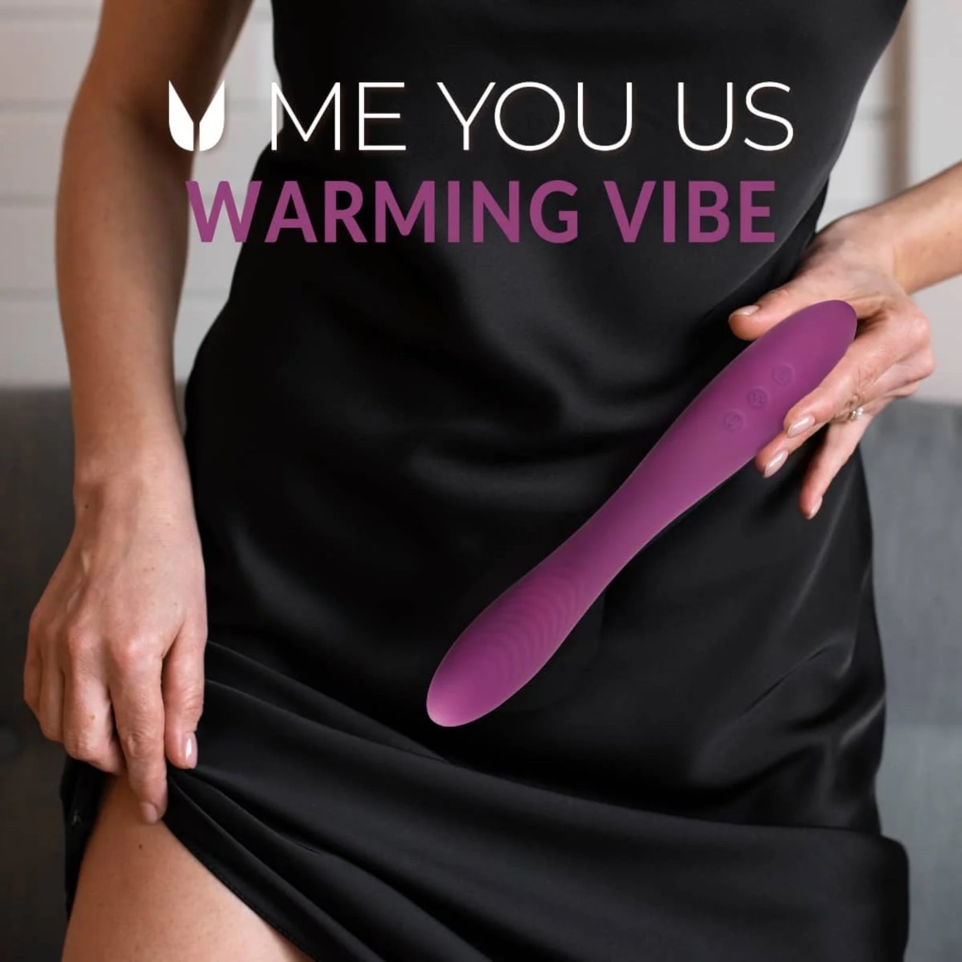 Me You Us Warming Rechargeable Vibrator Purple