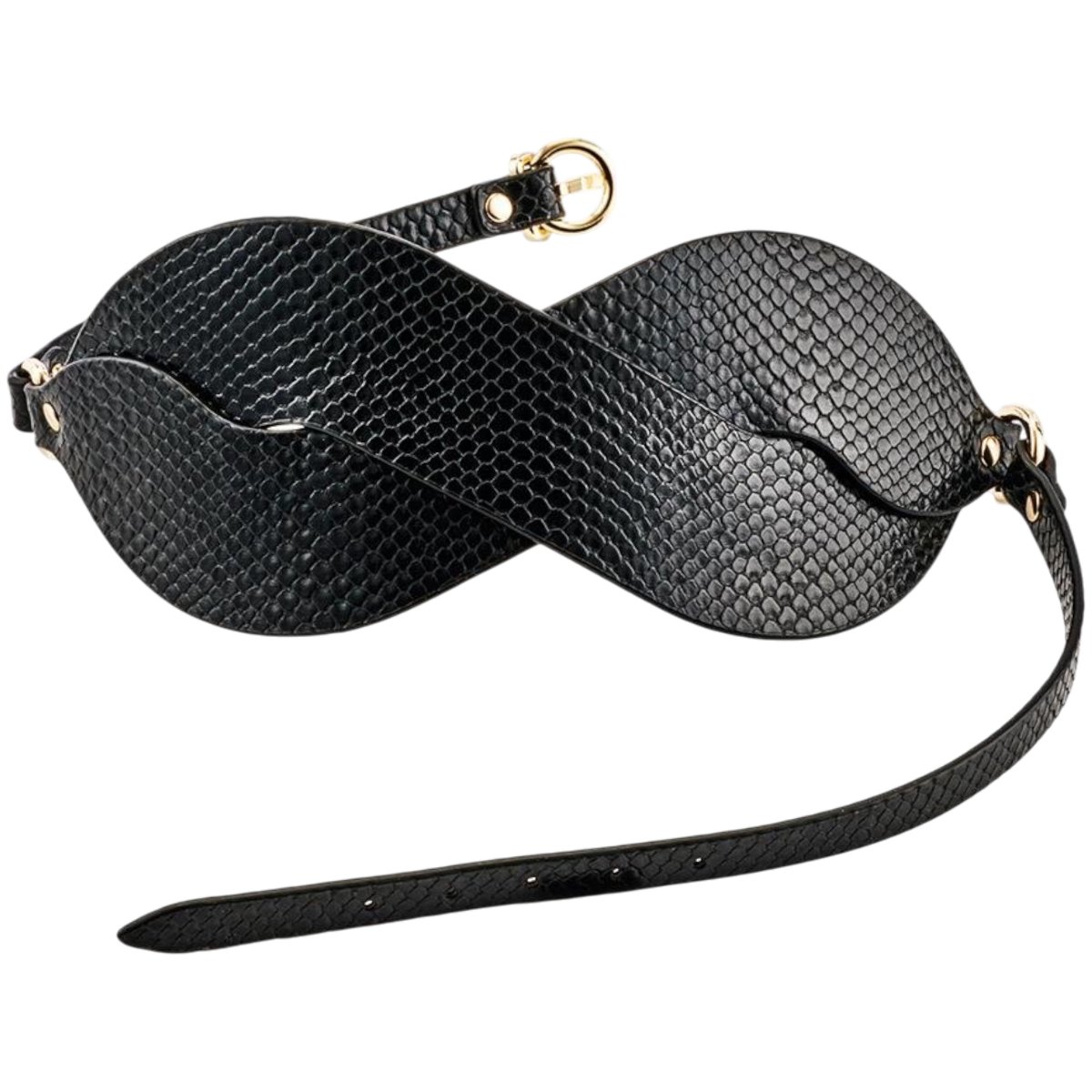 Guilty Pleasure Eclipse Beacon Braided Bondage Blindfold Black