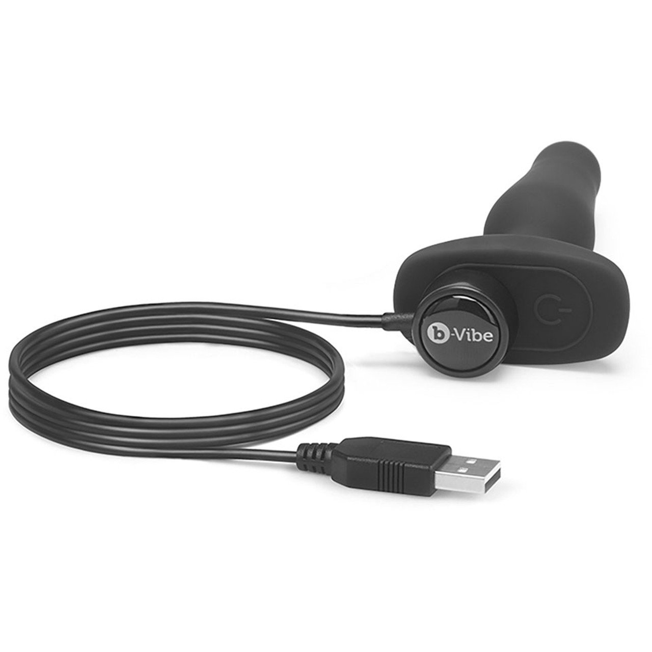 b-Vibe Novice Small Remote Control Rechargeable Butt Plug Black